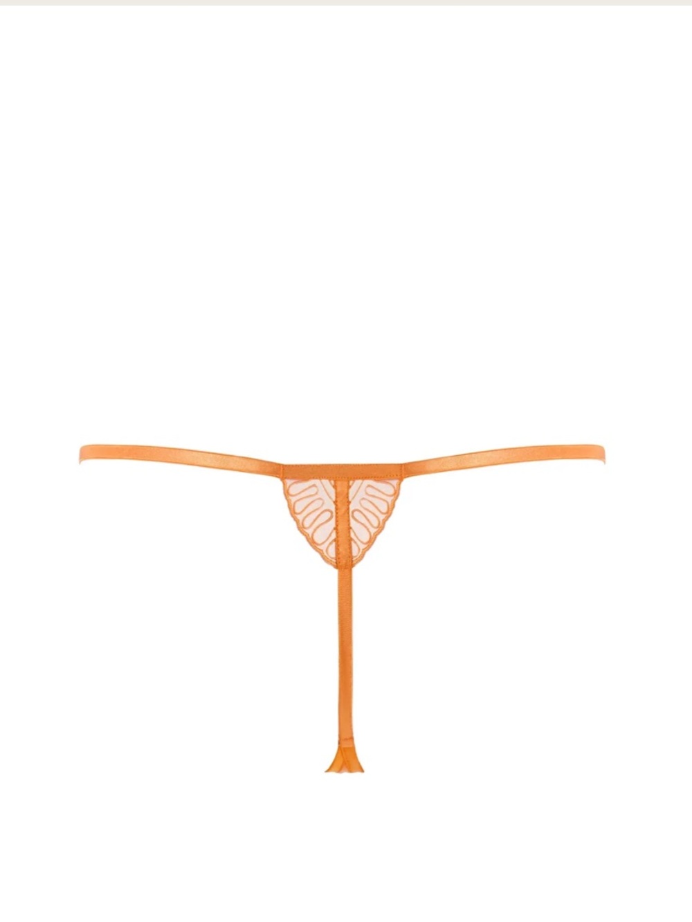 Bluebella Set! Leliana Embroidered Plunge Bra + Thong in Orange Peel - Picture 8 of 10